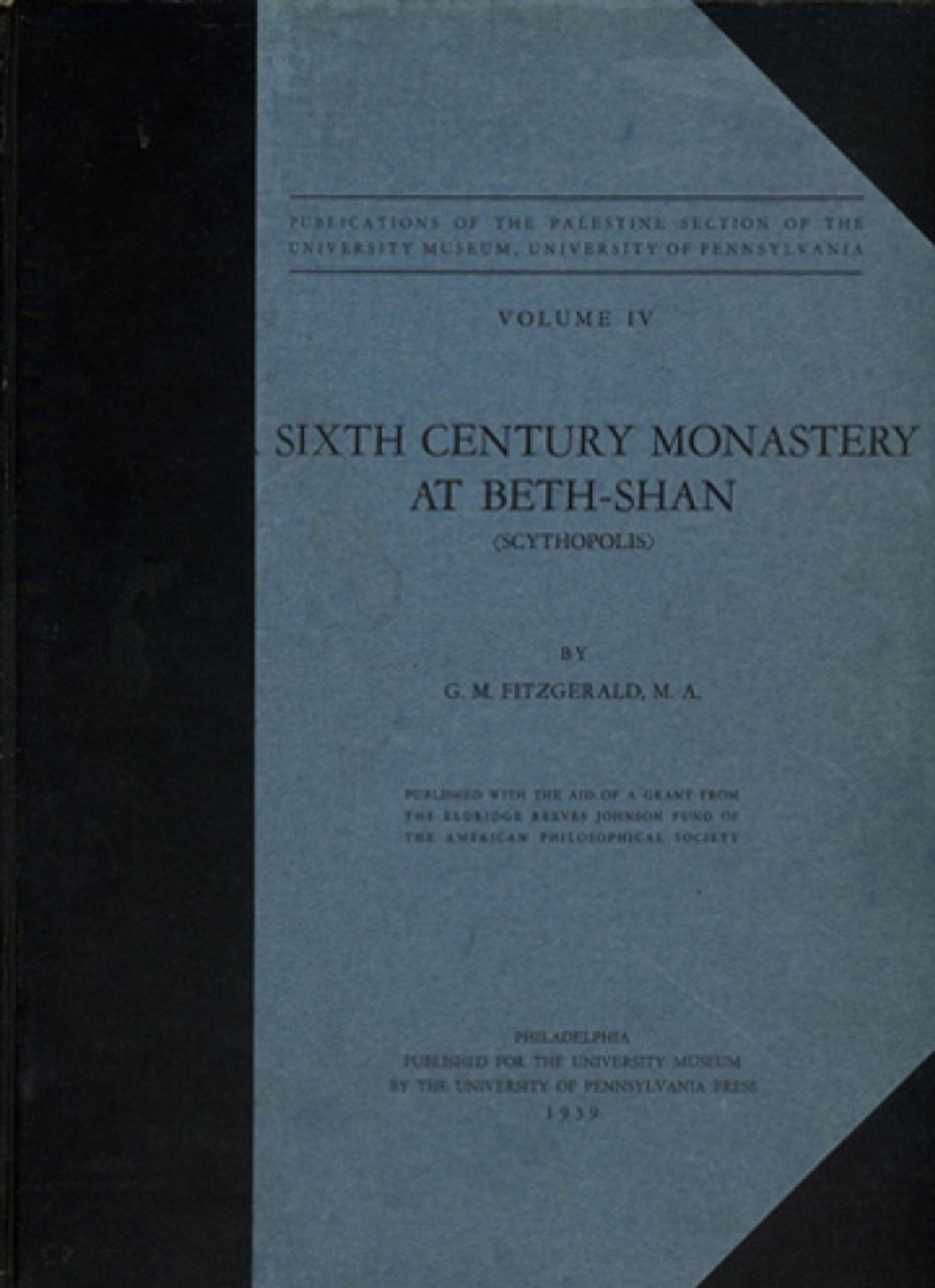 Cover image for Sixth-Century Monastery at Beth-Shan (Scythopolis) ISBN 9780686240945